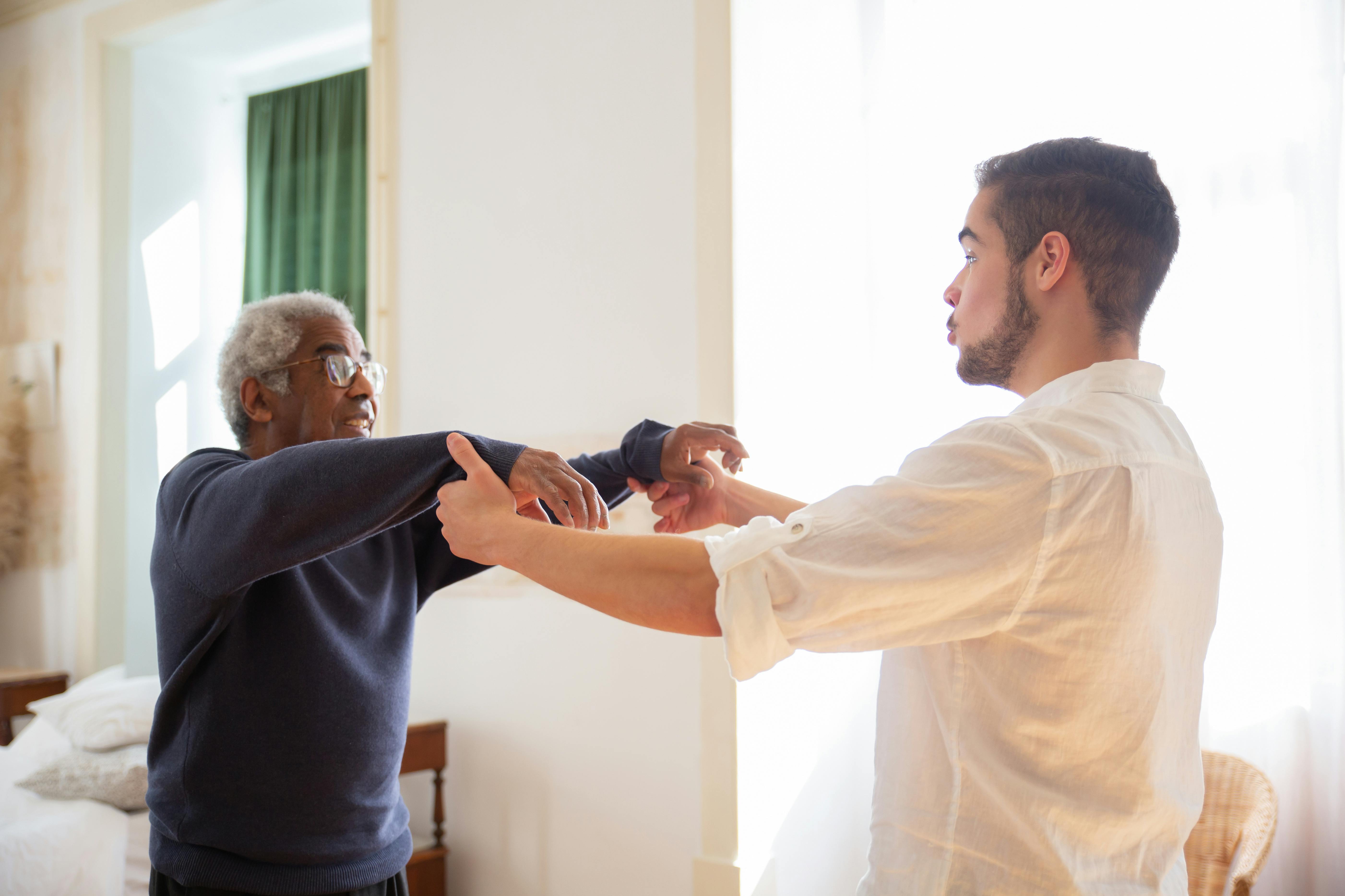 Caregiver providing compassionate at-home support